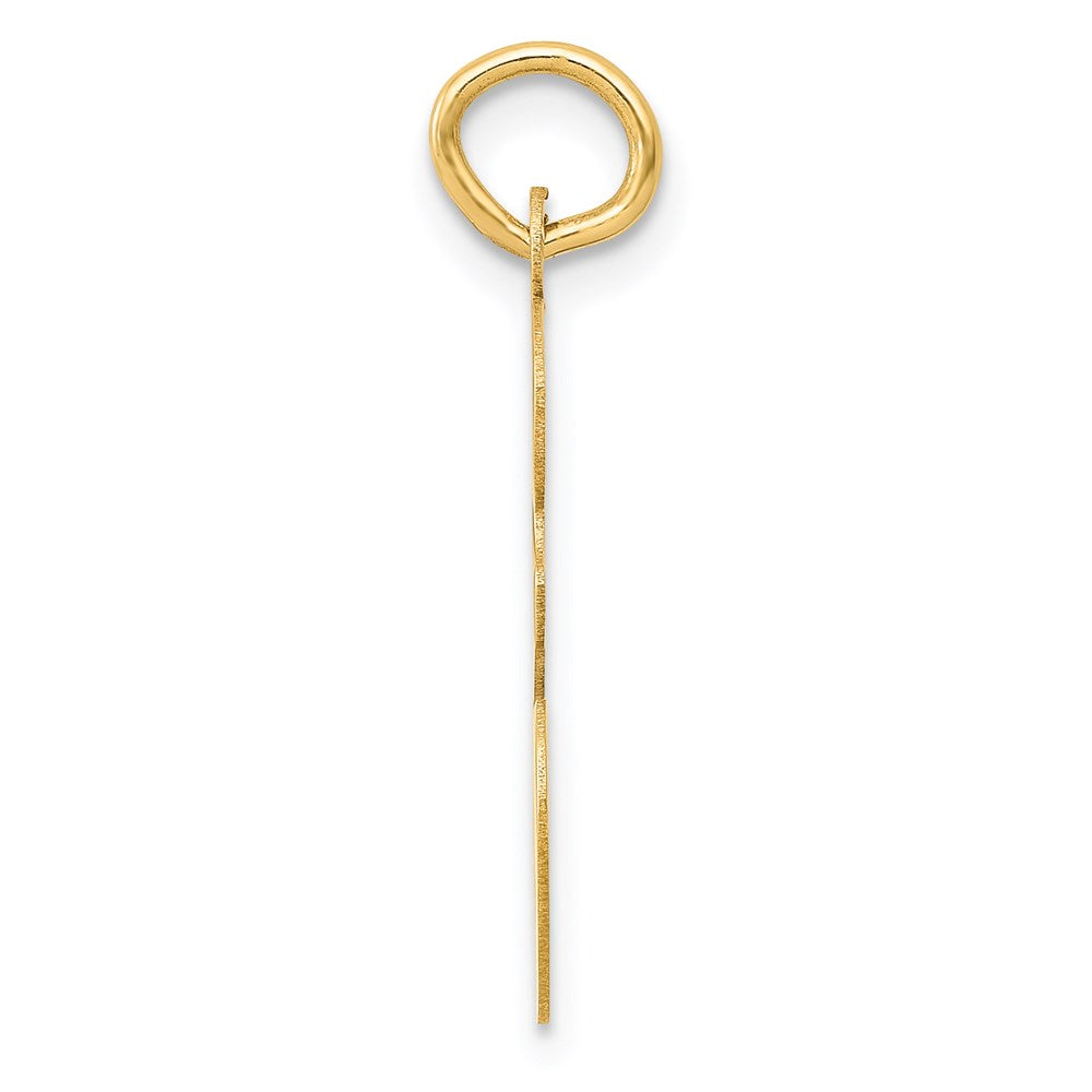 Charlie & Co Jewelry | 14k Large Script Letter E Initial Charm - Model YC662E
