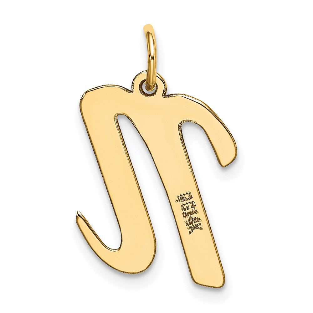Charlie & Co Jewelry | 14k Large Script Letter N Initial Charm - Model YC662N