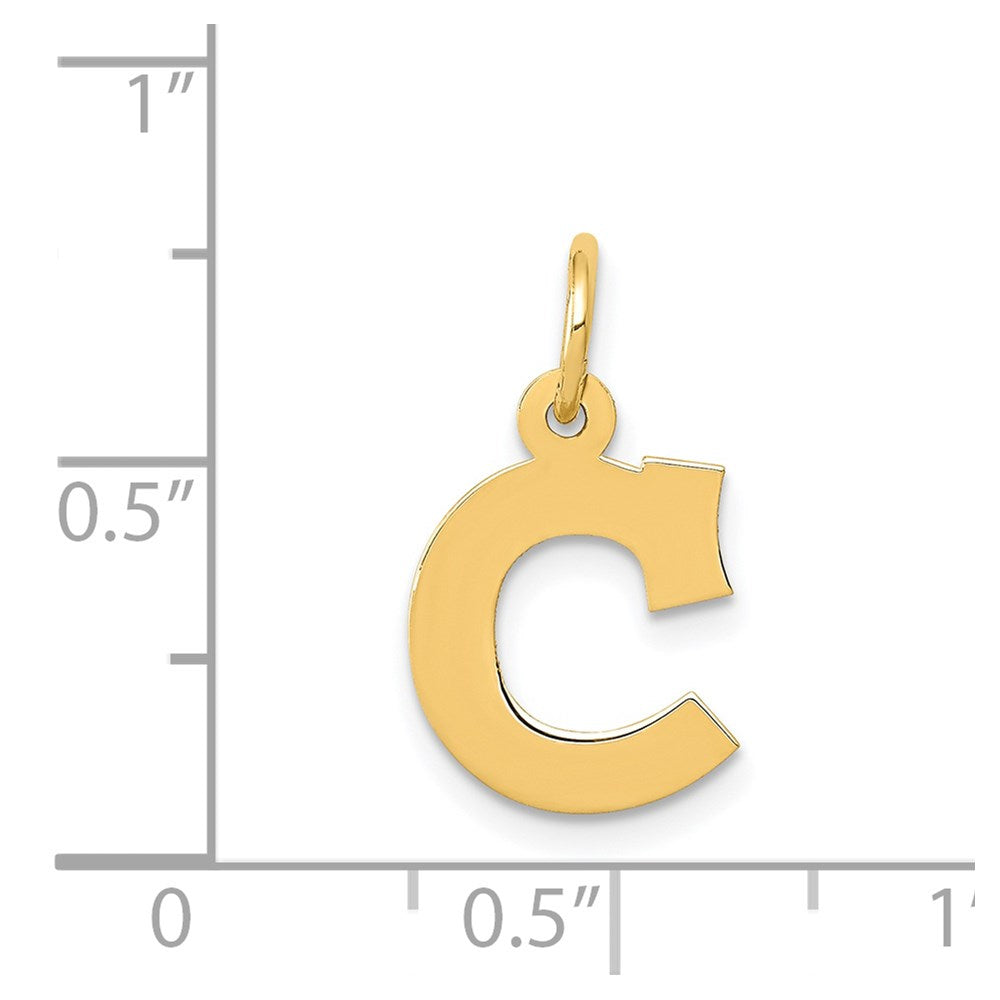 Charlie & Co Jewelry | 14k Small Block Letter C Initial Charm - Model YC664C