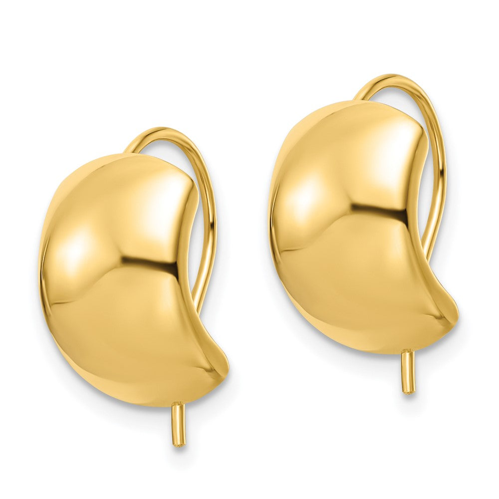 Gold Polished Earrings - Model YE1937 - Charlie & Co. Jewelry