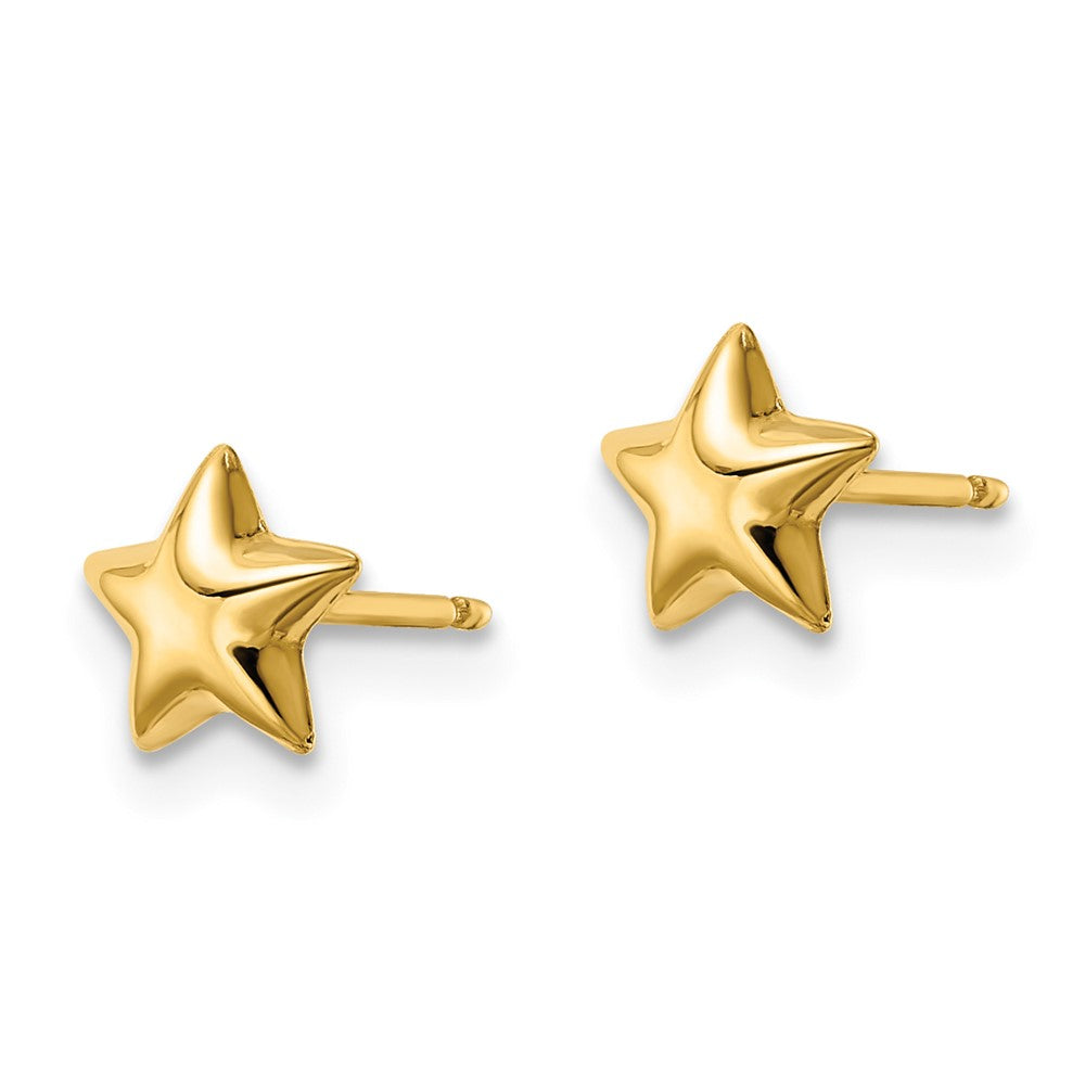 Gold Polished Star Post Earrings - Model YE2067 - Charlie & Co. Jewelry