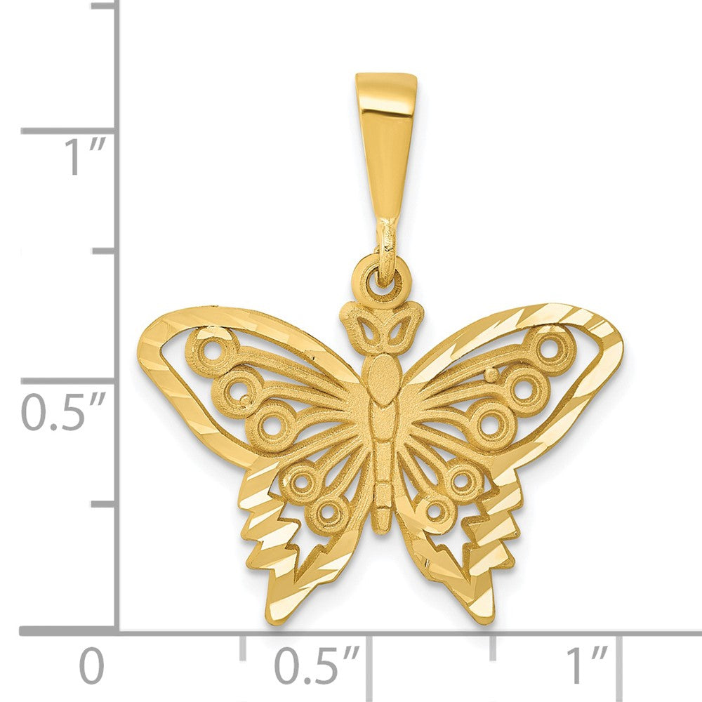 14k Butterfly Charm - Model C1849