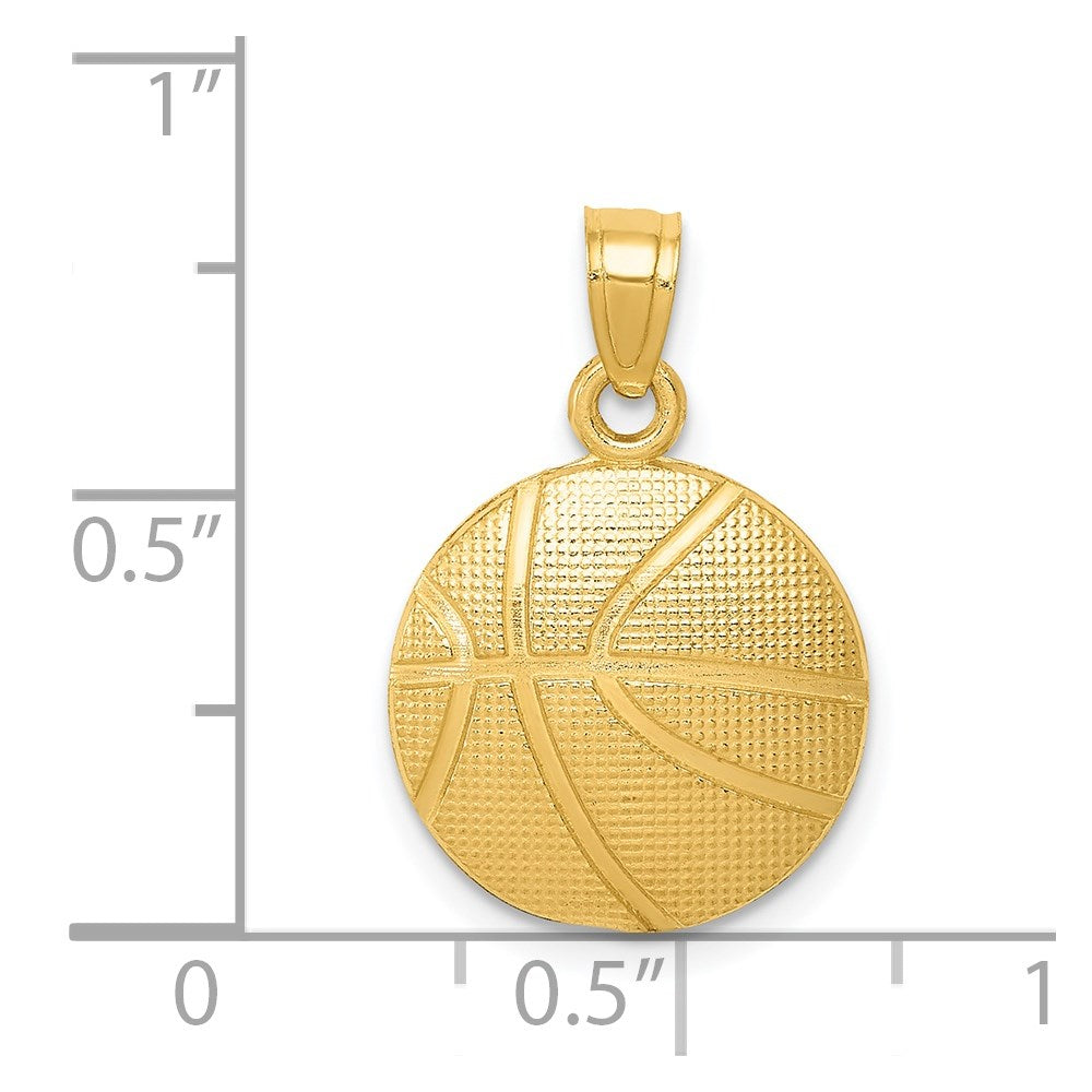 14k Basketball Pendant - Model C3774