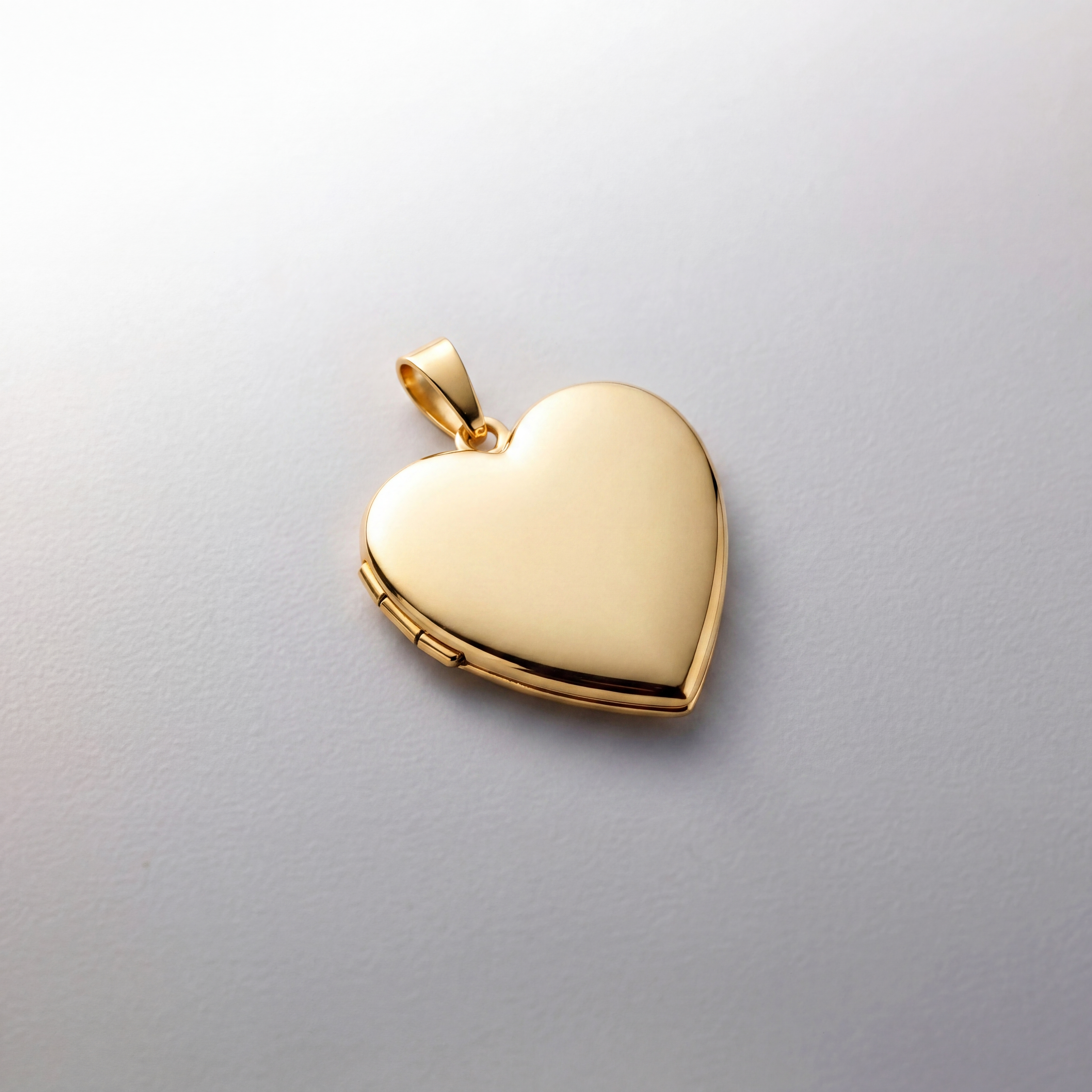 14K Gold Heart Locket Pendant - Model 0610 - Charlie & Co. Jewelry