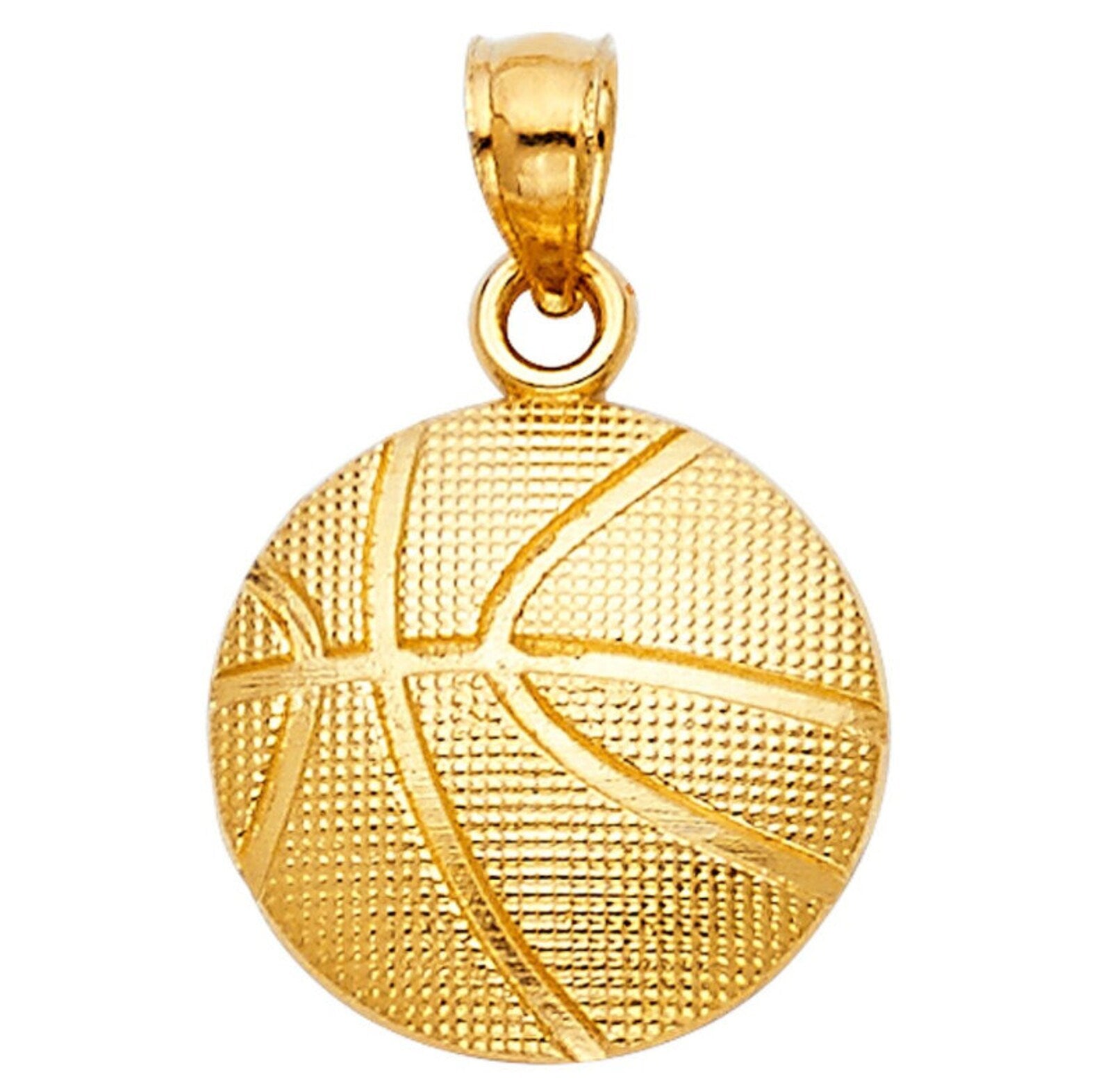 Gold Basketball Pendant Model-1976 - Charlie & Co. Jewelry