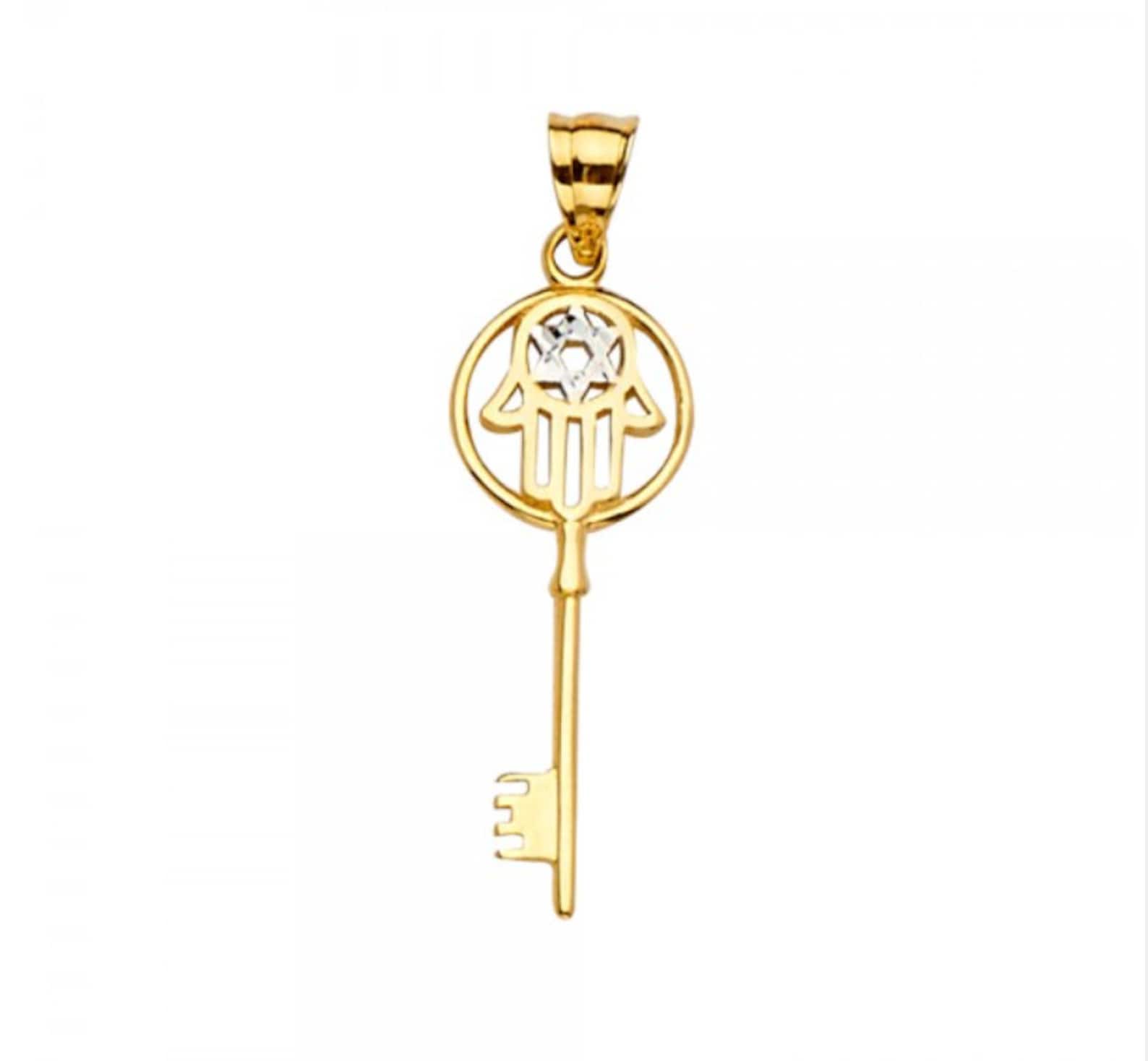 Hamsa Key - Hamsa Pendant Model-2235 - Charlie & Co. Jewelry