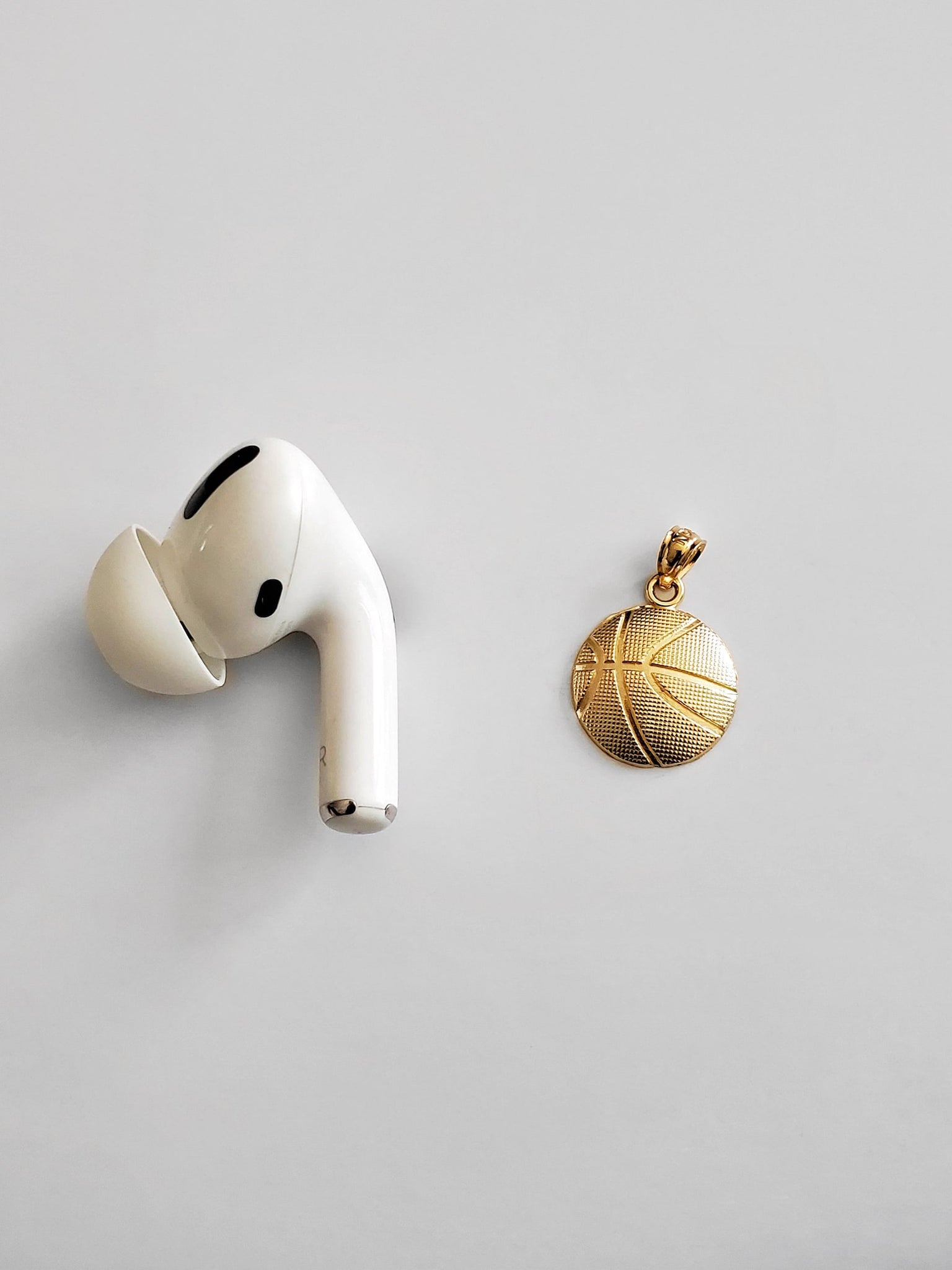 Gold Basketball Pendant Model-1976 - Charlie & Co. Jewelry