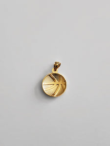 Gold Basketball Pendant Model-1976 - Charlie & Co. Jewelry