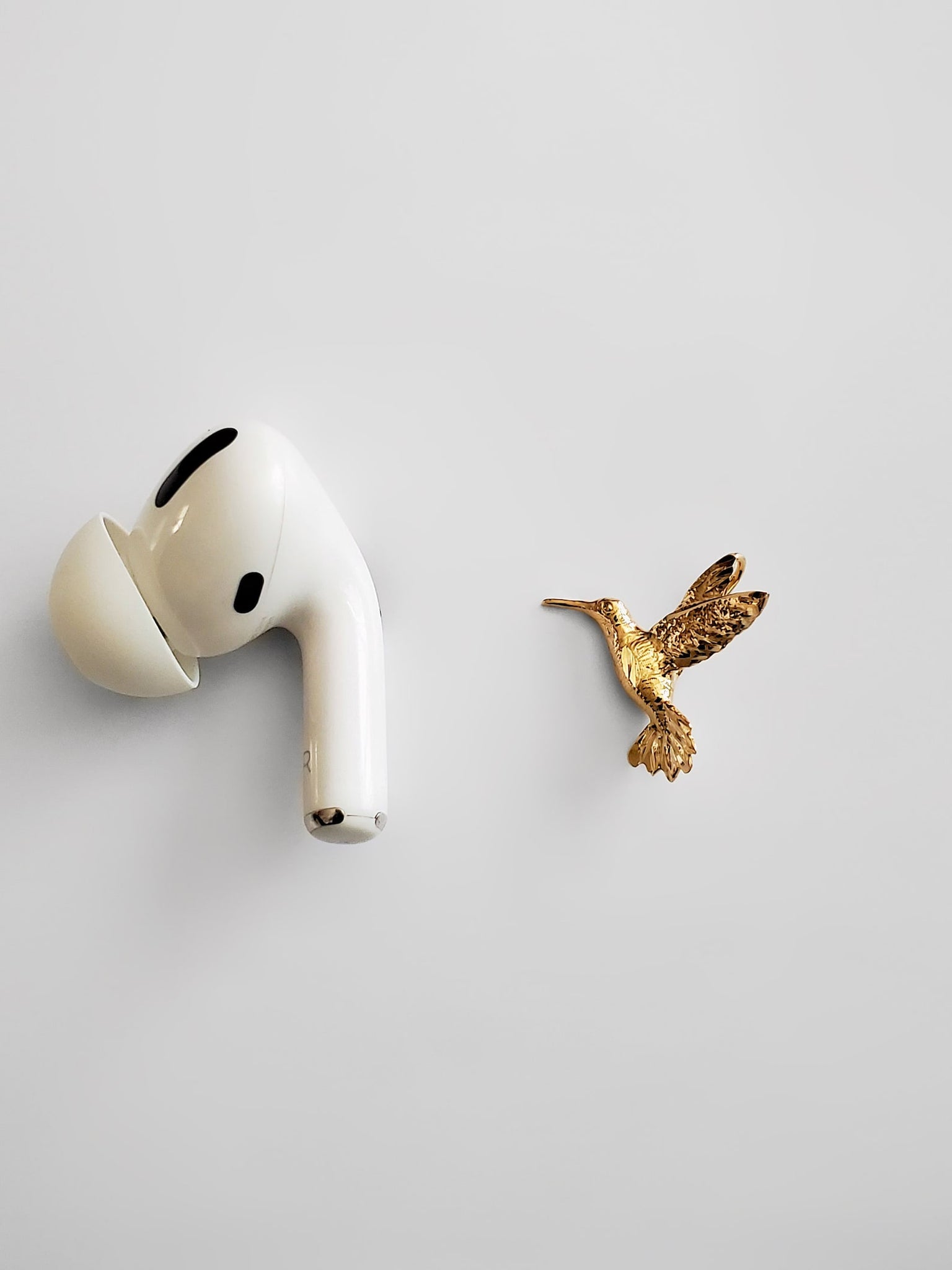 Gold Hummingbird Pendant - Charlie & Co. Jewelry