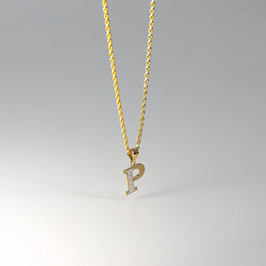 Gold Bold Letter P Pendant | A-Z Pendants - Charlie & Co. Jewelry