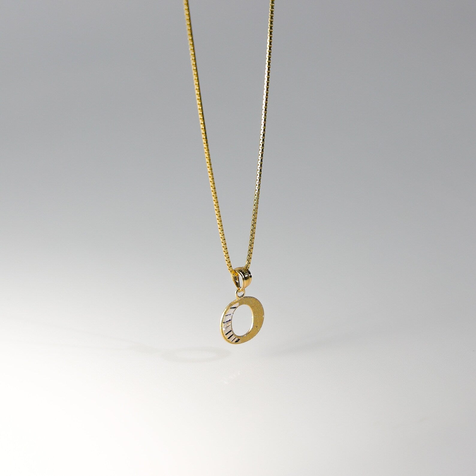 Gold Bold Letter O Pendant | A-Z Pendants - Charlie & Co. Jewelry