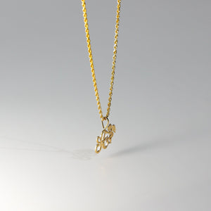 Gold Angel Letter A Pendant | A-Z Pendants - Charlie & Co. Jewelry