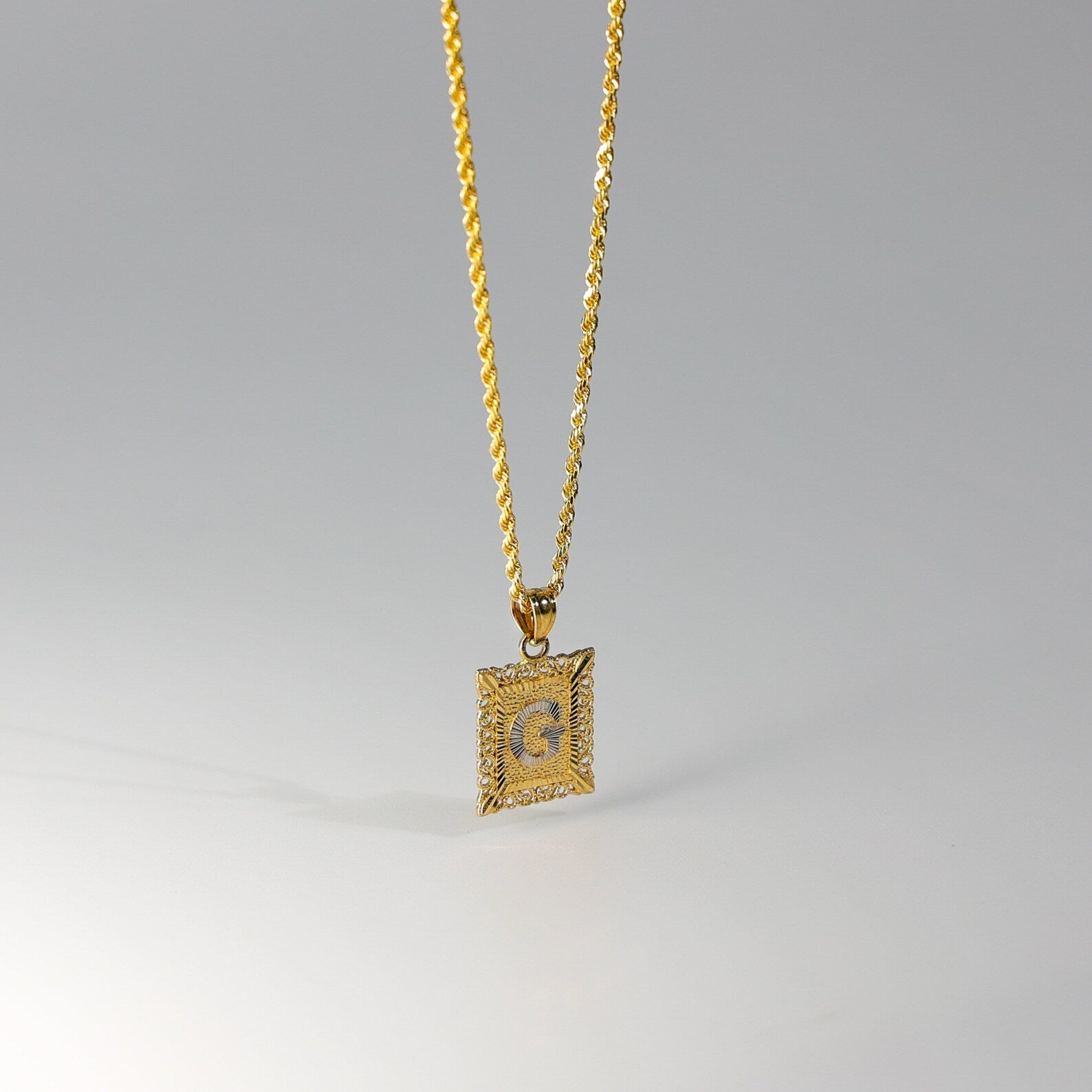 Gold Letter G Pendants | A-Z Gold Pendants - Charlie & Co. Jewelry