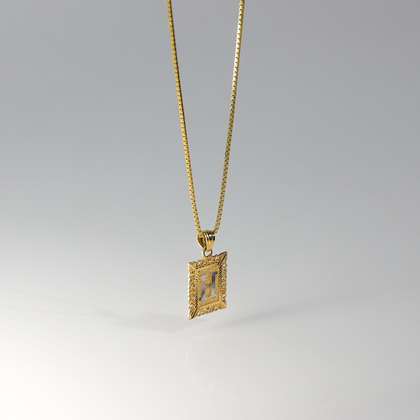 Gold Letter H Pendants | A-Z Gold Pendants - Charlie & Co. Jewelry