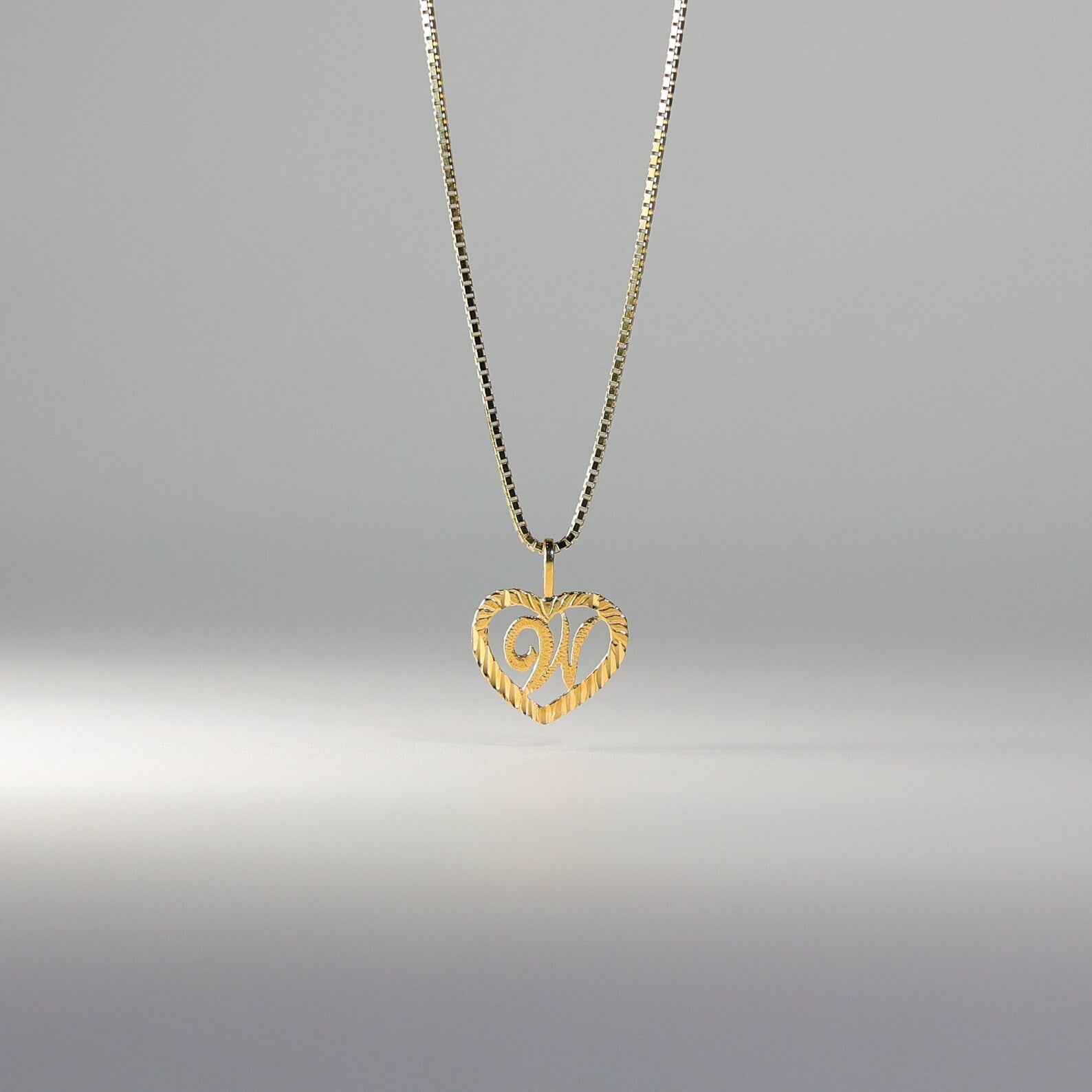 Gold Heart Shaped Locket Pendant