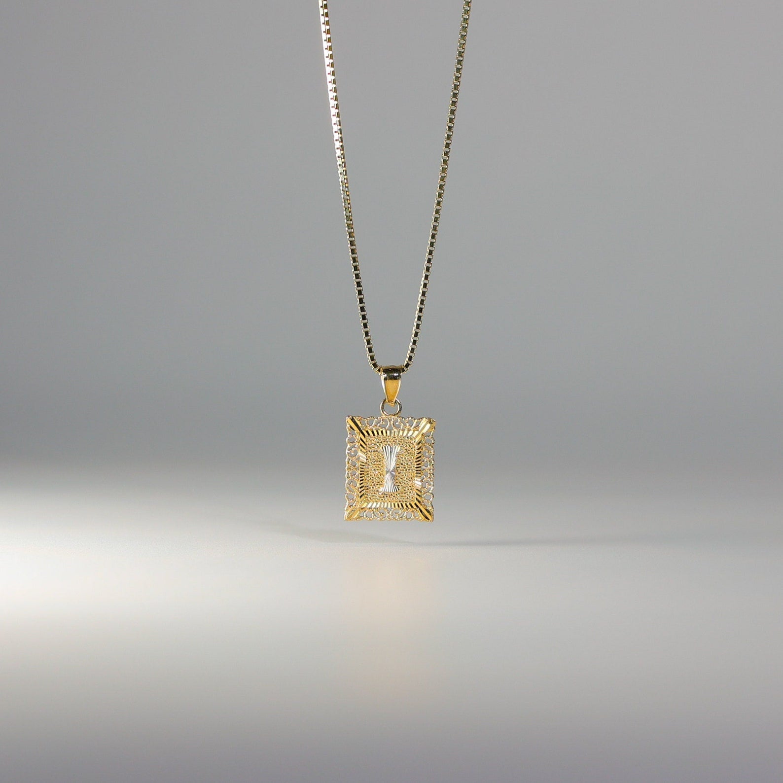 Gold Letter I Pendants | A-Z Gold Pendants - Charlie & Co. Jewelry