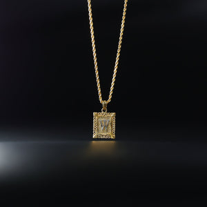Gold Letter W Pendants | A-Z Gold Pendants - Charlie & Co. Jewelry