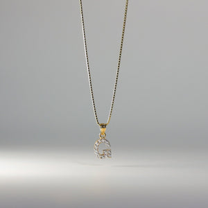 Gold Cubic Zirconia Letter G Pendant | A-Z Pendants - Charlie & Co. Jewelry