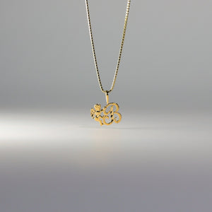 Gold Angel Letter B Pendant | A-Z Pendants - Charlie & Co. Jewelry