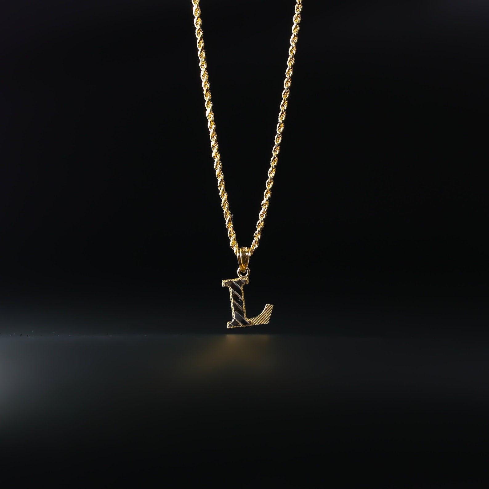 jj+rr Asymmetrical Initial Necklace – La Di Da Boutique