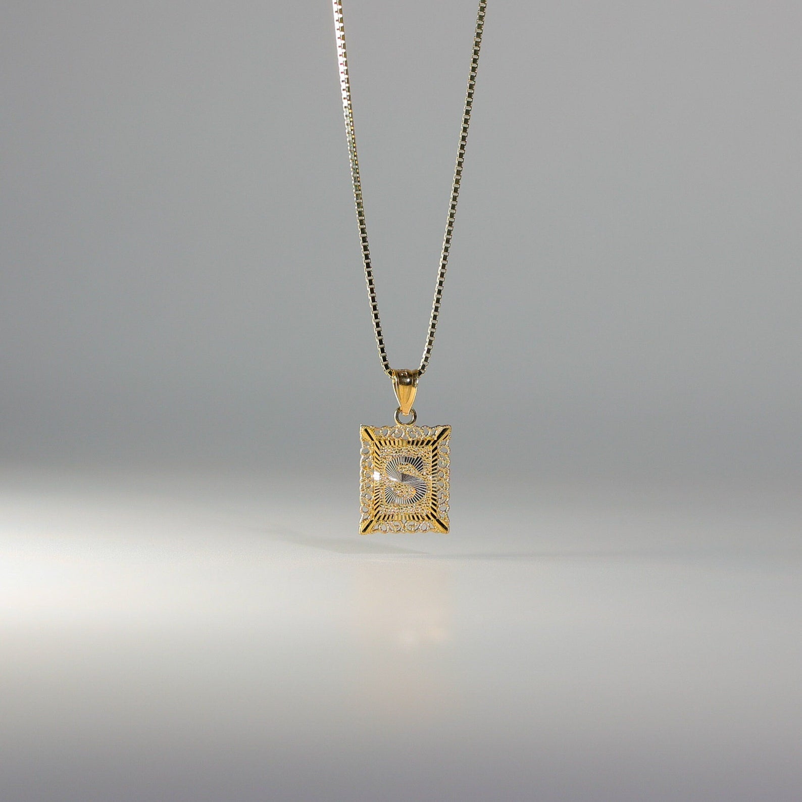 Gold Letter S Pendants | A-Z Gold Pendants - Charlie & Co. Jewelry