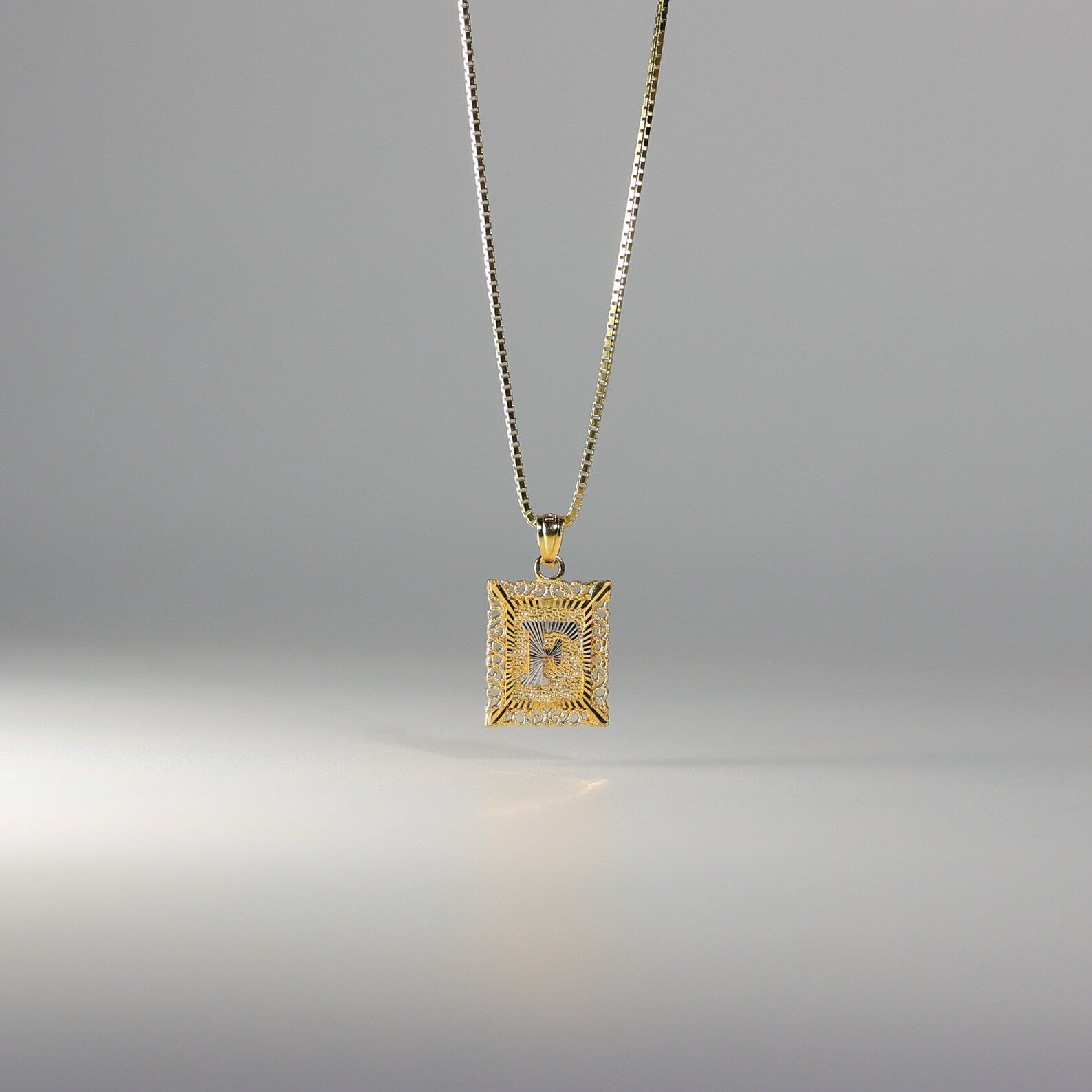 Gold Letter F Pendants | A-Z Gold Pendants - Charlie & Co. Jewelry