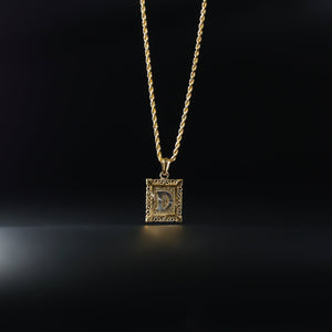 Gold Letter D Pendants | A-Z Gold Pendants - Charlie & Co. Jewelry