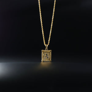 Gold Letter A Pendants | A-Z Gold Pendants - Charlie & Co. Jewelry