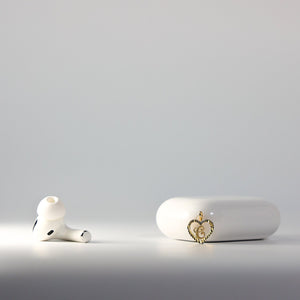 Gold Heart-Shaped Letter C Pendant | A-Z Pendants - Charlie & Co. Jewelry