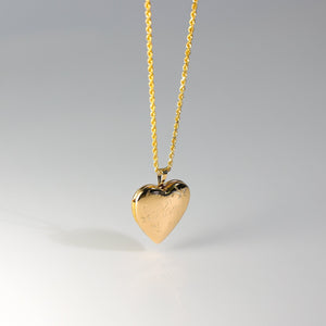 Gold Heart Locket Pendant Model-2027 - Charlie & Co. Jewelry