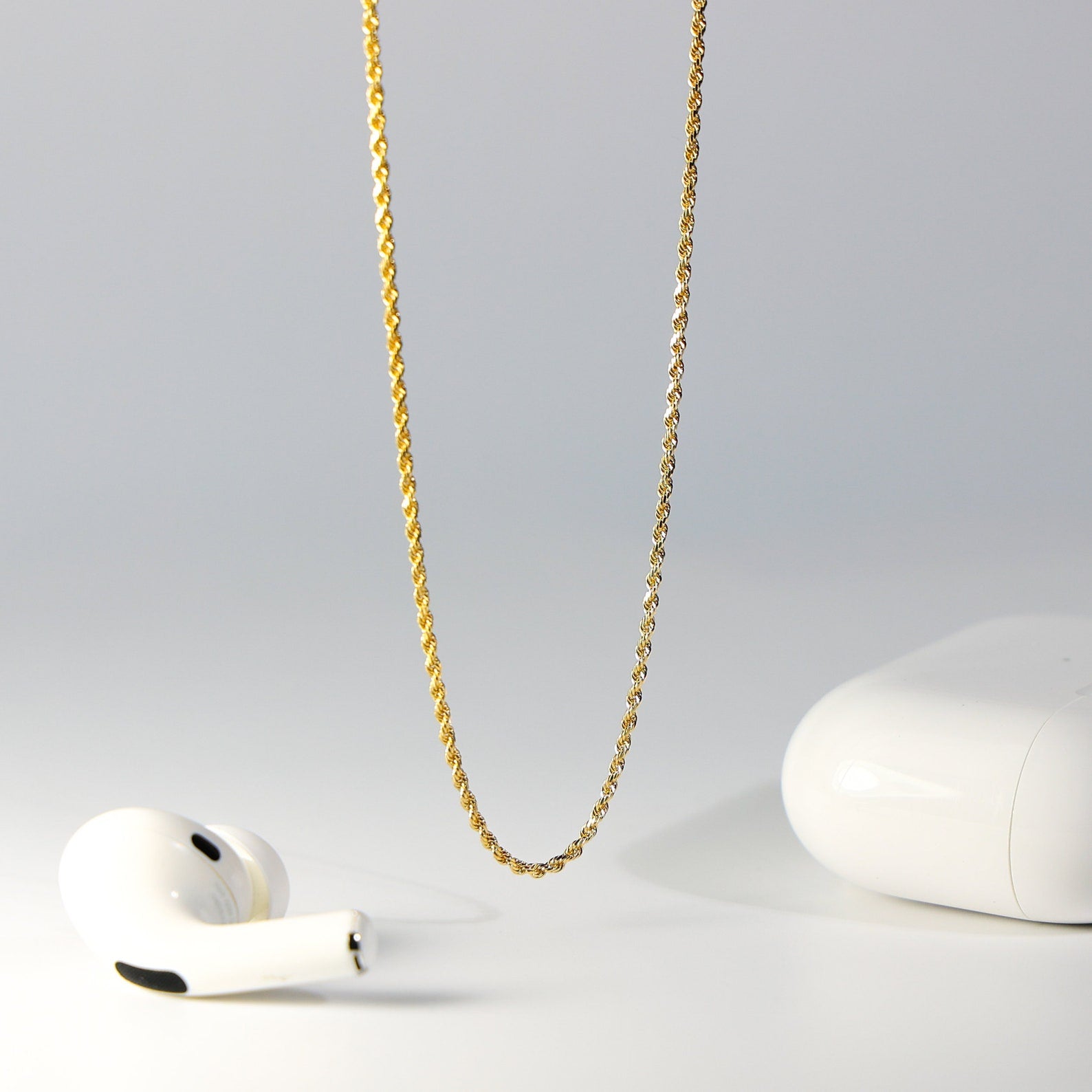 Gold Te Amo Heart Pendant Two-Piece Model-1807 - Charlie & Co. Jewelry