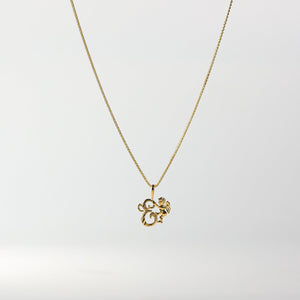 Gold Angel Letter E Pendant | A-Z Pendants - Charlie & Co. Jewelry