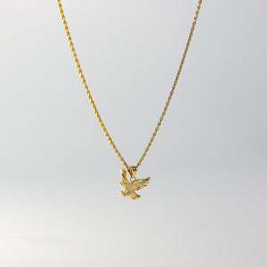 Gold Flying Eagle Pendant Model-1598 - Charlie & Co. Jewelry