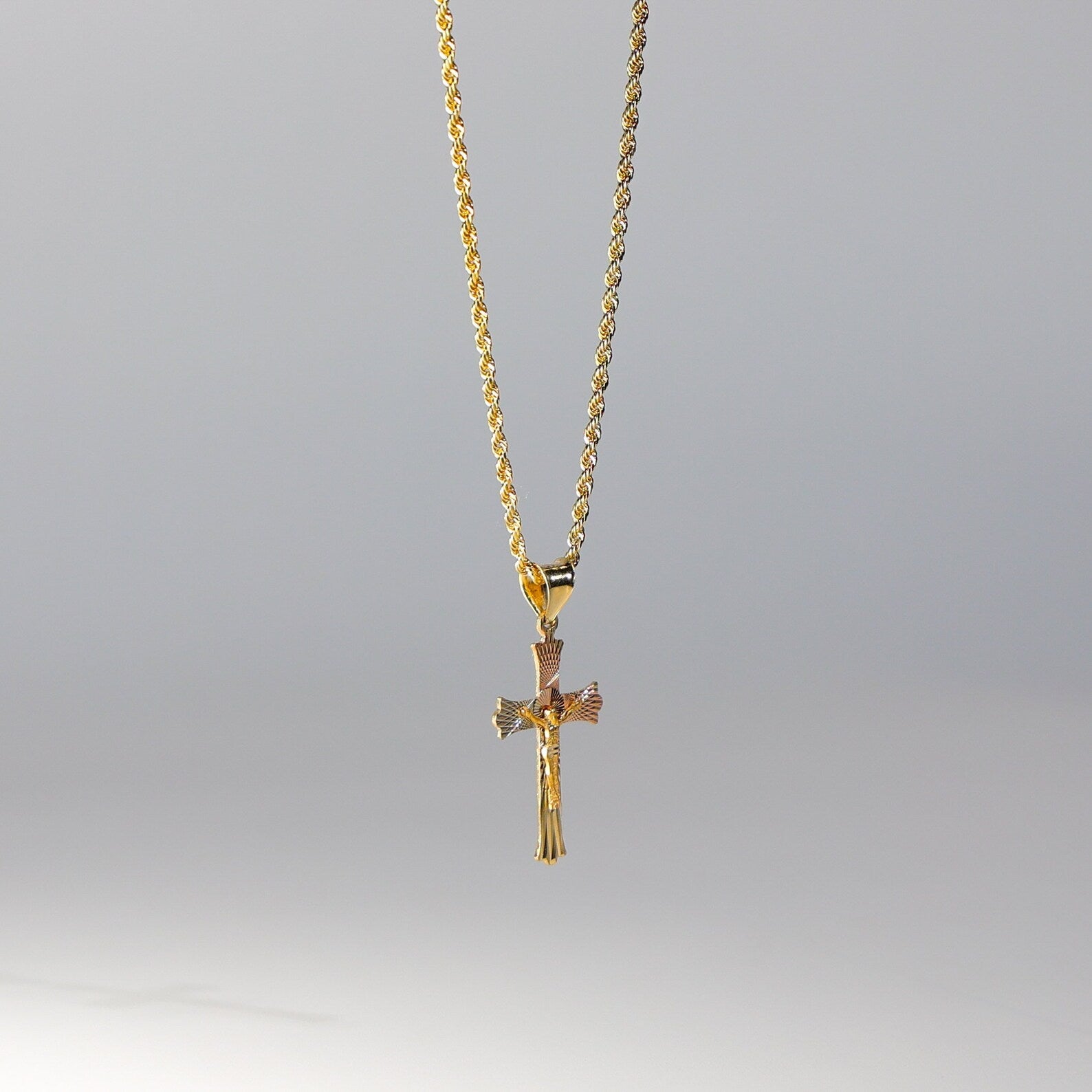 14k Gold Crucifix Cross Pendant Model-0356 - Charlie & Co. Jewelry