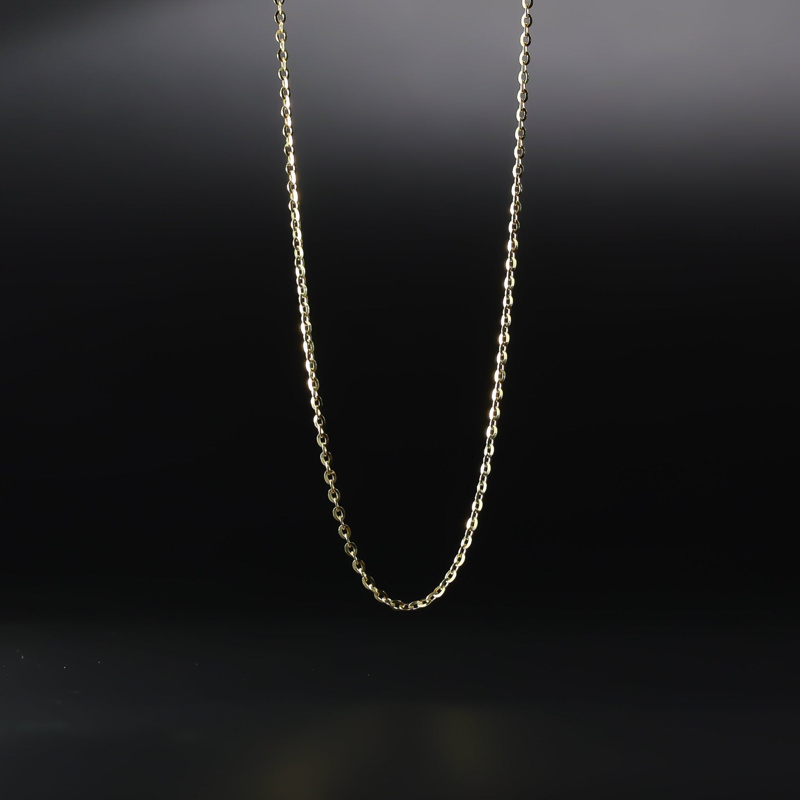 Gold Cubic Zirconia Lock Pendant Model-1733 - Charlie & Co. Jewelry
