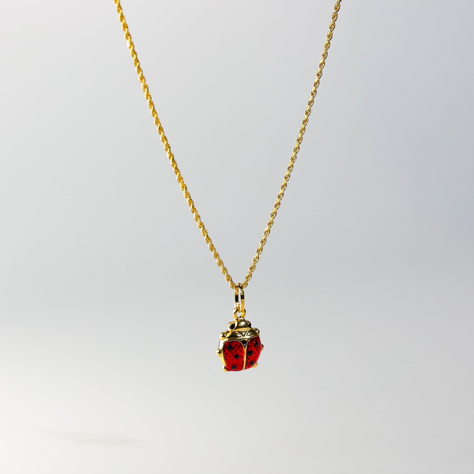 Adorable Ladybug Gold Pendant - Charlie & Co. Jewelry