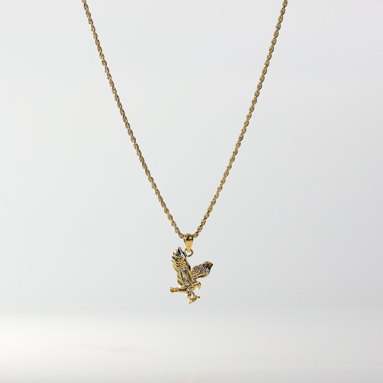 Gold Eagle Pendant Model-1595 - Charlie & Co. Jewelry