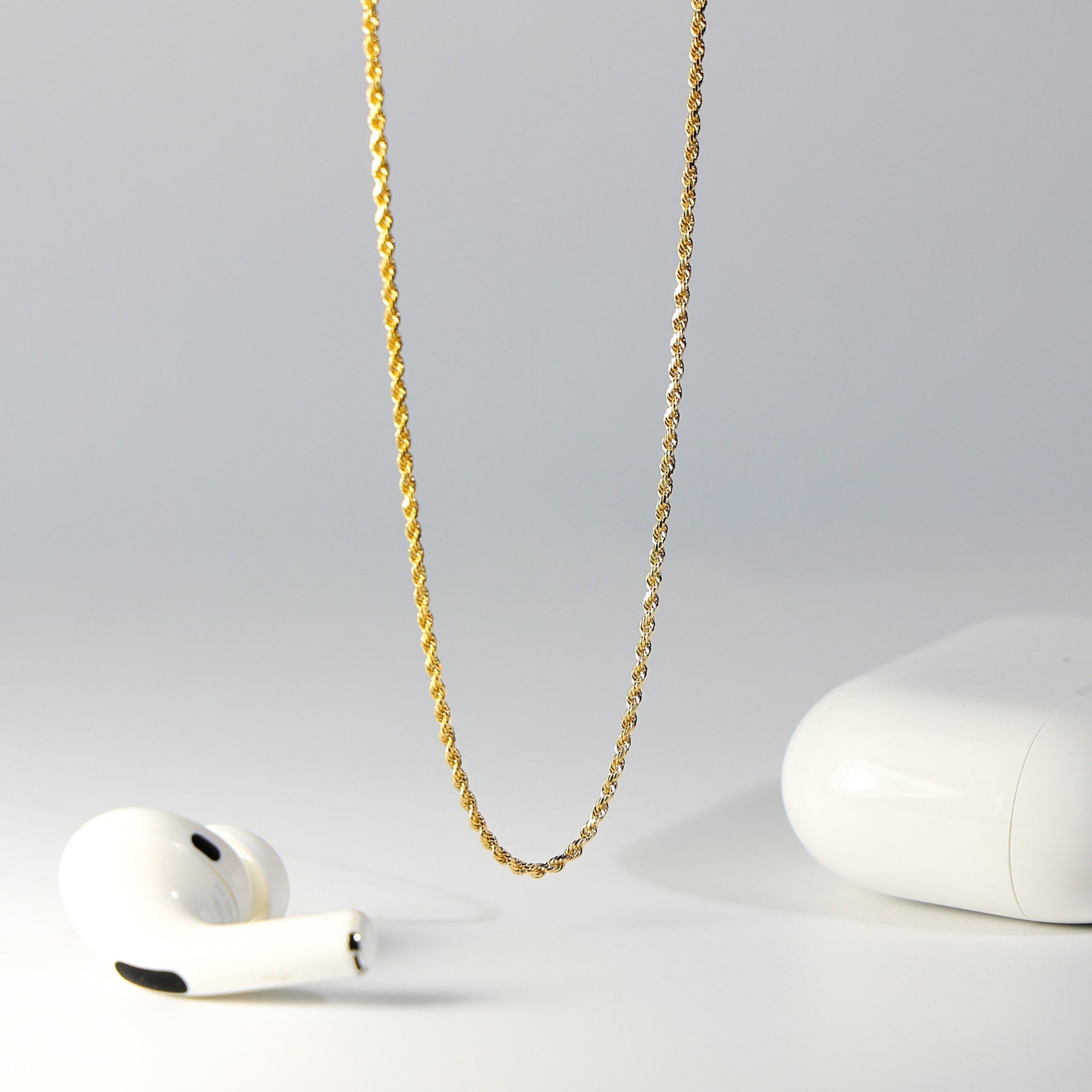 Gold Cornicello Italian Horn Pendant Model-793 - Charlie & Co. Jewelry