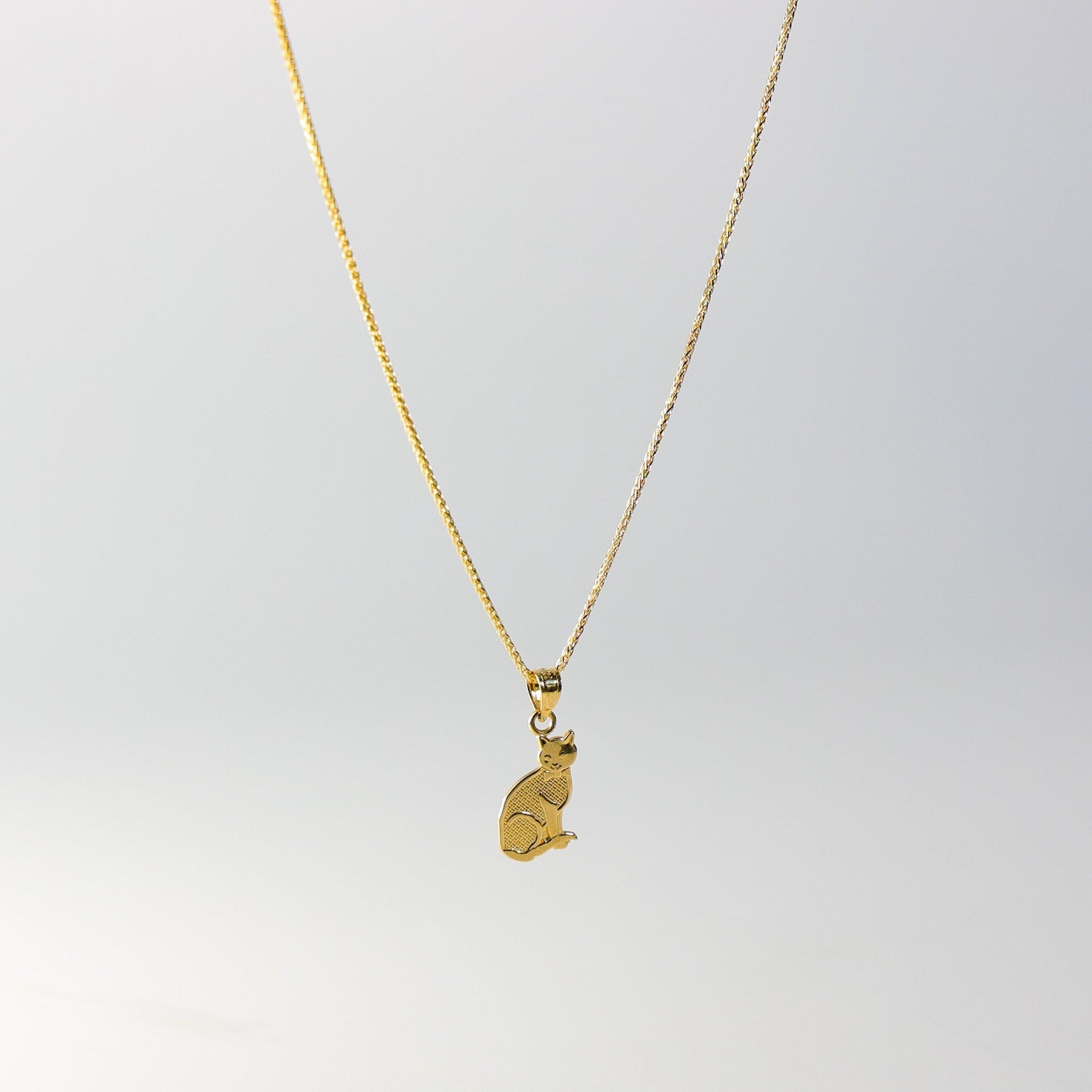 Gold Cat Pendant Model-1659 - Charlie & Co. Jewelry