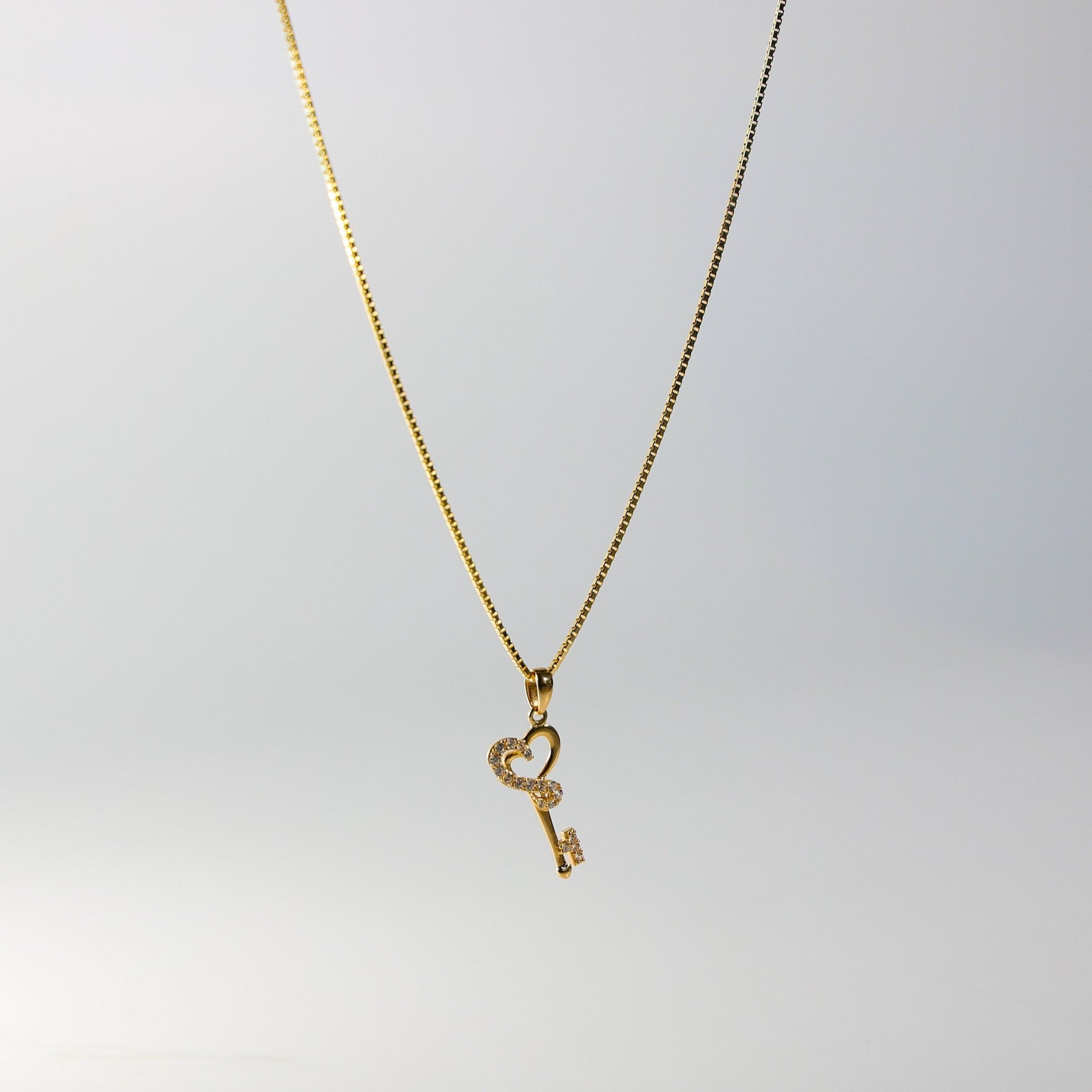 Solid Gold Key To My Heart Pendant Model-755 - Charlie & Co. Jewelry