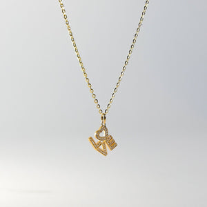 Gold Love Pendant - Charlie & Co. Jewelry