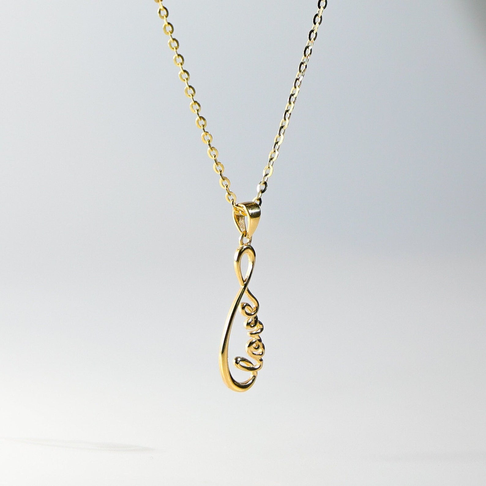 Gold Love Infinity Pendant Model-2370 - Charlie & Co. Jewelry