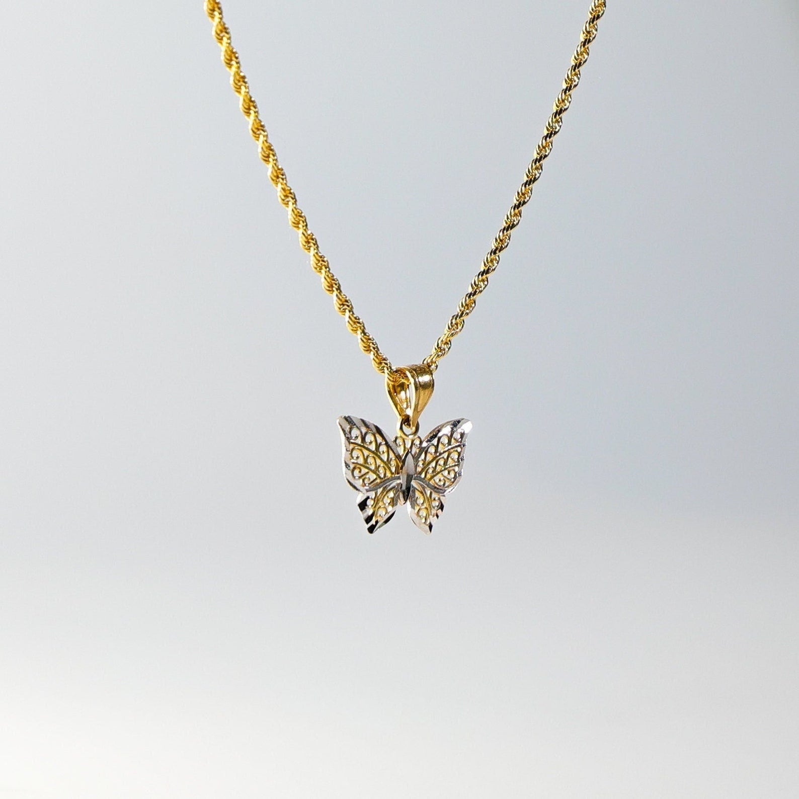 Gold Butterfly Pendant Model-434 - Charlie & Co. Jewelry