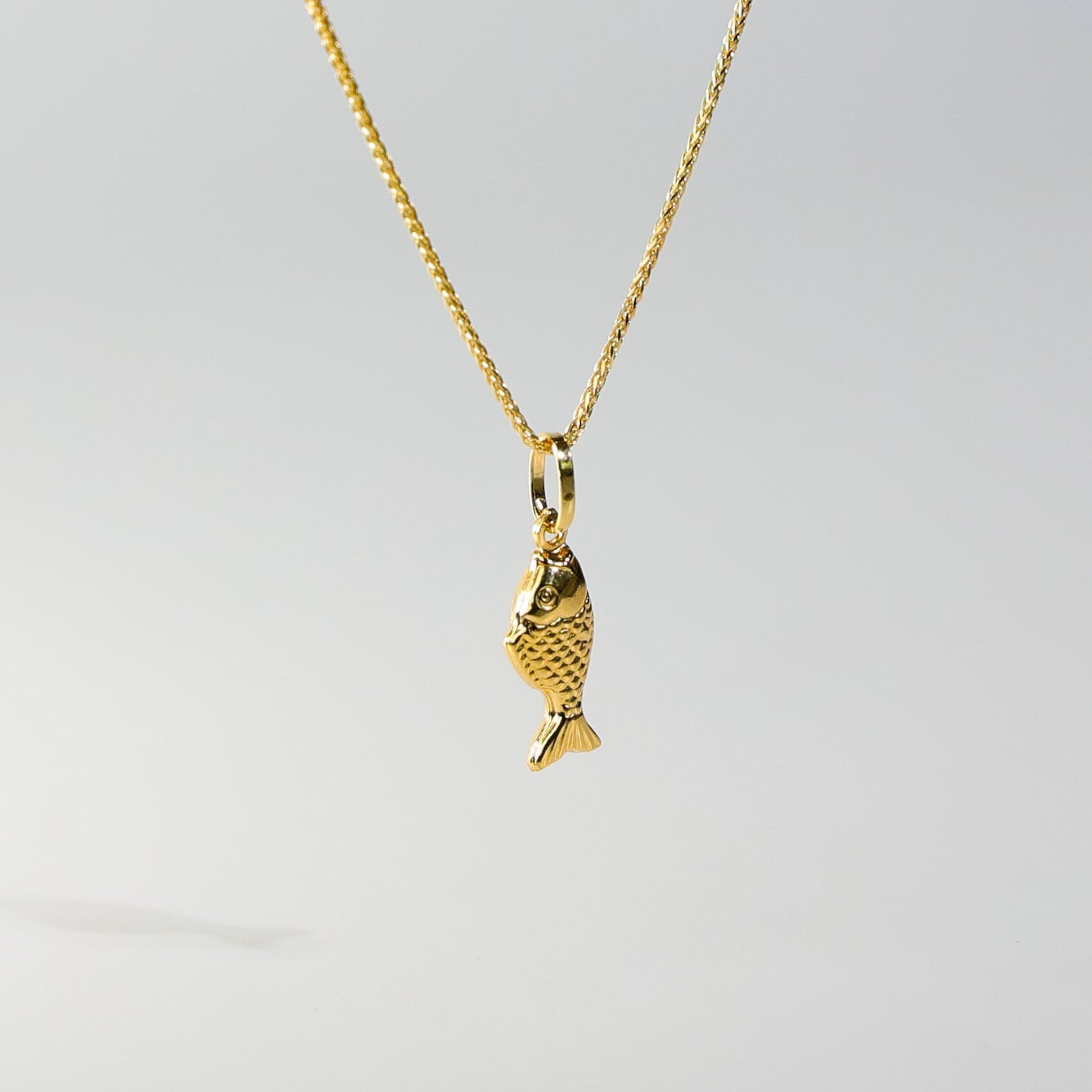 Solid 9ct Gold authentic Koi Charm Pendant