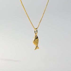 Golden Koi Fish Pendant - Charlie & Co. Jewelry