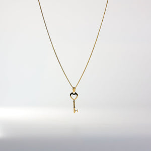 Gold Key to My Heart Pendant Model-555 - Charlie & Co. Jewelry