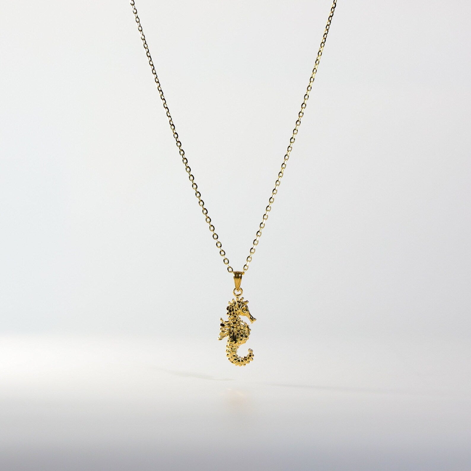 Gold Sea Horse Pendant Model-1687 - Charlie & Co. Jewelry