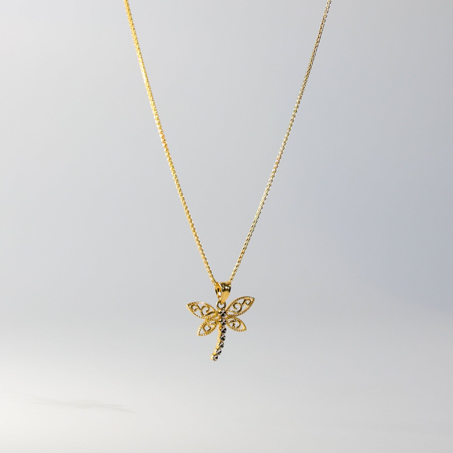 Gold Dragonfly Pendant Model-2359 - Charlie & Co. Jewelry