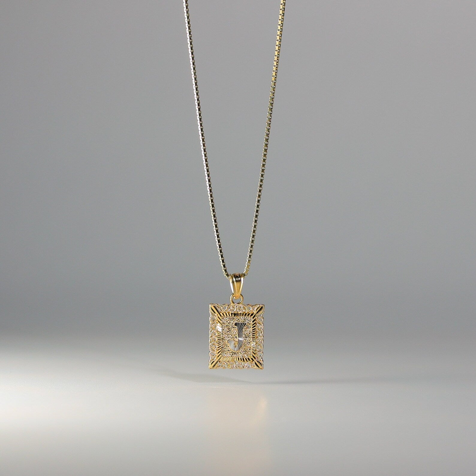 Gold Letter J Pendants | A-Z Gold Pendants - Charlie & Co. Jewelry