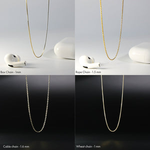 Gold Angel Letter M Pendant | A-Z Pendants - Charlie & Co. Jewelry